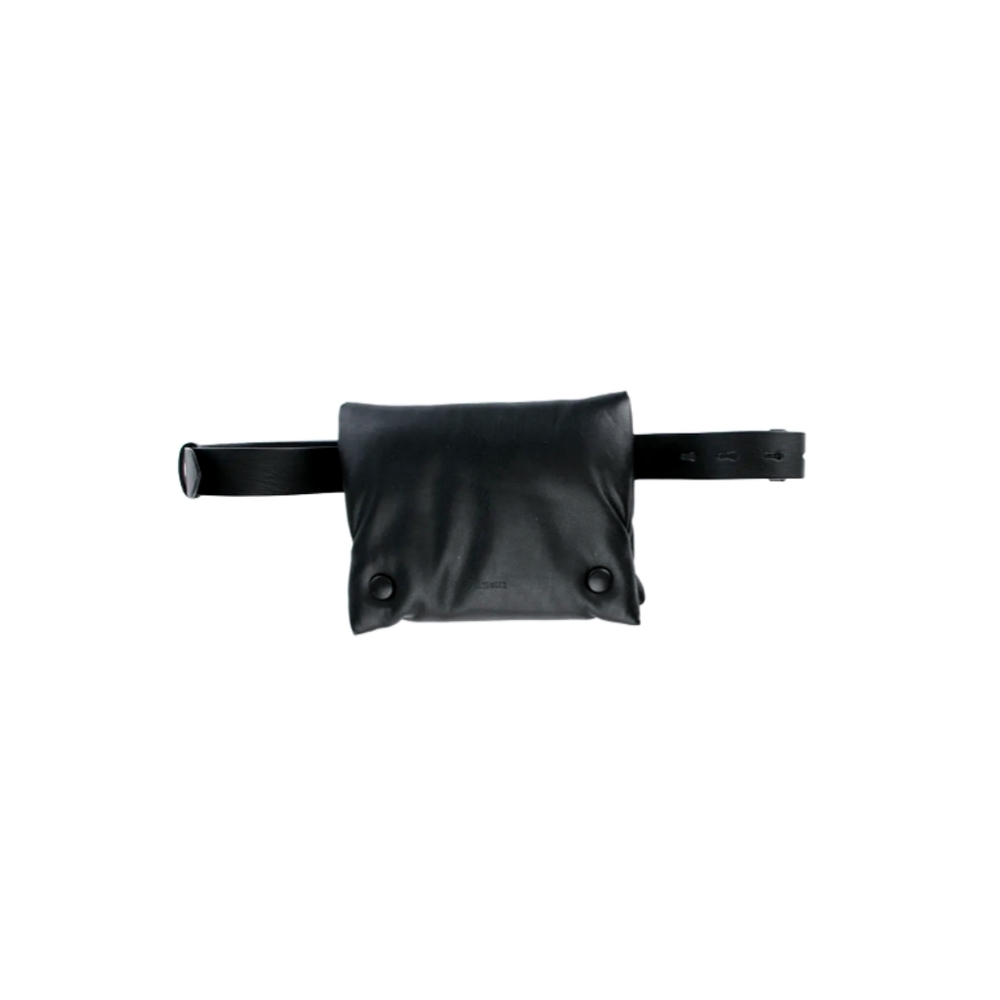 Nanushka Tao Vegan Leather Black Belt Bag